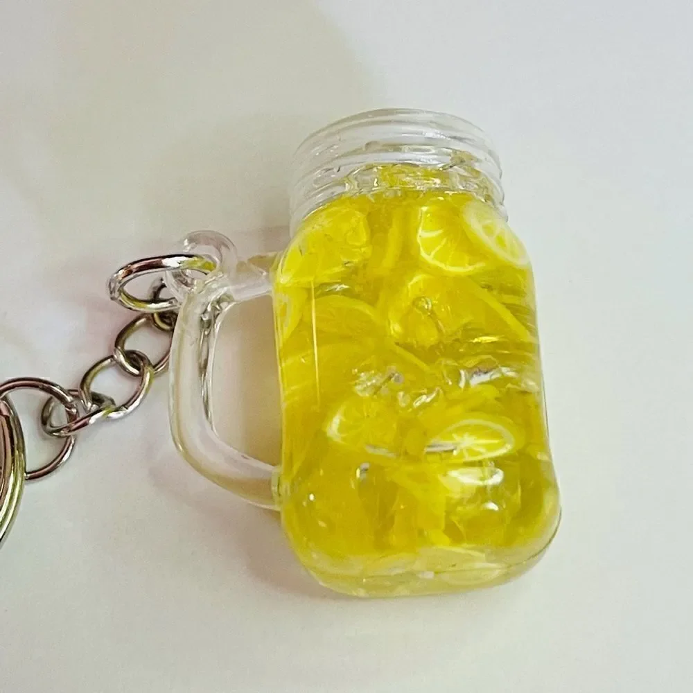 Lemon Drink Cooler Keychain